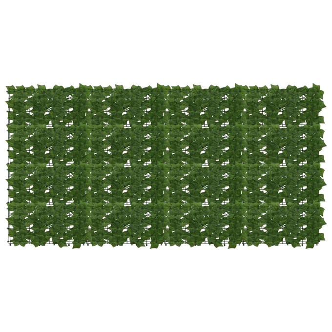 vidaXL - Balkonscherm - met - bladeren - Groen - 200 - x - 100 - cm