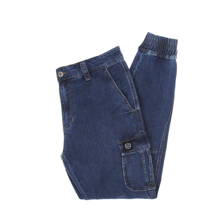 Lange cargojeans voor heren 903 Denim Light