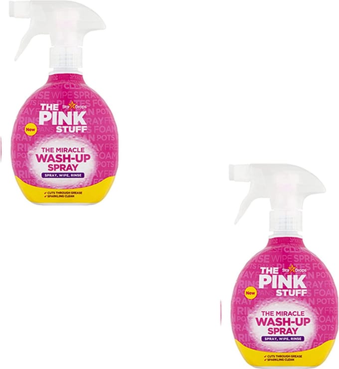 The Pink Stuff wash up spray - Roze - 500 ml - Set van 2 - Schoonmaakmiddel