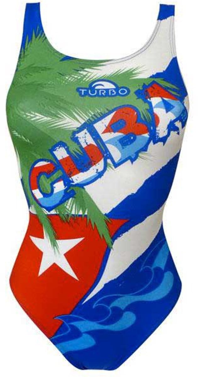 Turbo Cuba Palmera Zwemkleding Groen,Blauw S Vrouw