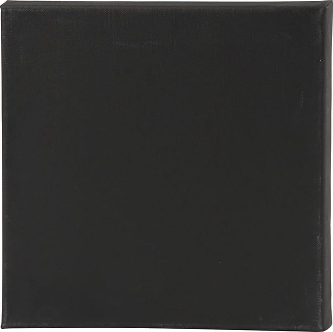 Canvas, afm 30x30x1,6 cm, 360 gr, zwart, 1 stuk