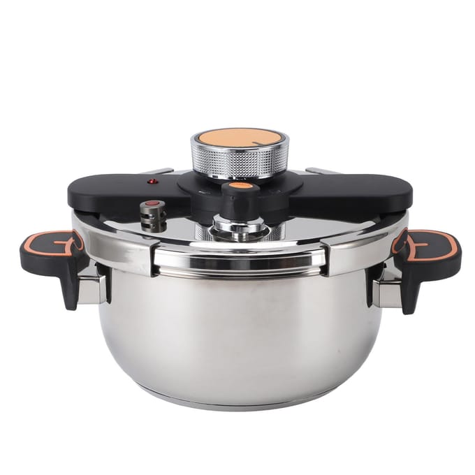Autocuiseur professionnel efficace, chauffage rapide et uniforme, empêche l'adhérence, grande capacité, acier inoxydable 304 5L gray