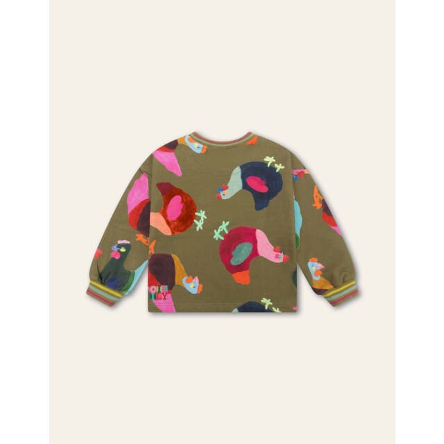 Oilily Hak Sweater- maat128/8yr Groen Moss