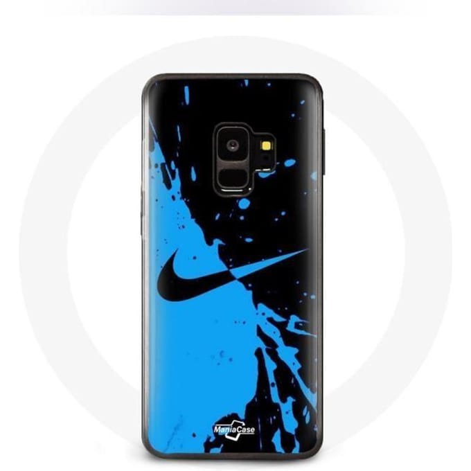 Coque pour Samsung Galaxy S9 plus Nike Logo Bleu et Noir