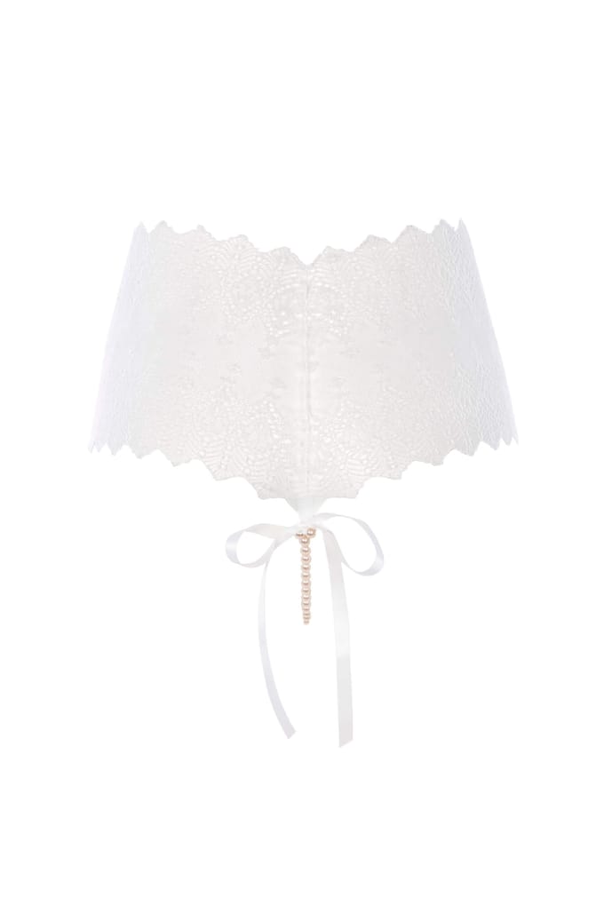 Bracli | Geneva Panty Parel String Ivoor | Erotische Lingerie Maat Plus