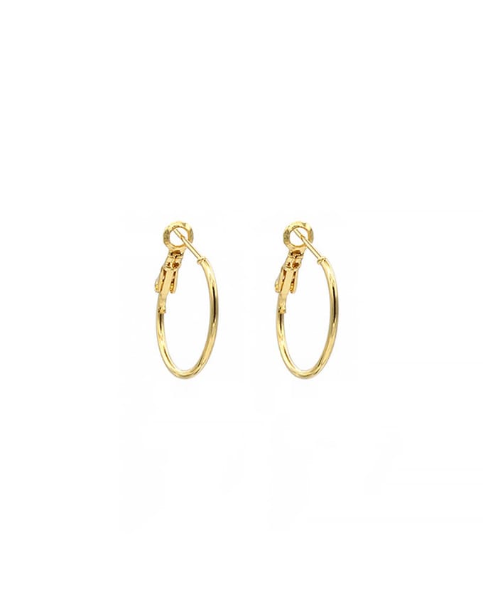 Mint15 Oorringen 'Classic Hoops' 20mm - Goudkleur - 1 paar