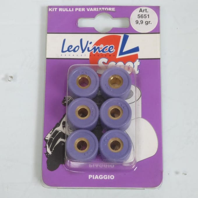 Galet rouleau de variateur Leovince pour Auto 19x13.5 9.9Grs Neuf