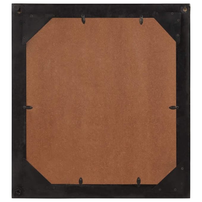vidaXL - Badkamerspiegel - 55x1x60 - cm - glas - en - massief - mangohout