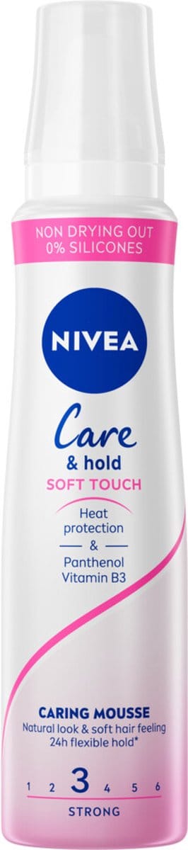 NIVEA Haarmousse Care & Hold Soft Touch - 250 ml