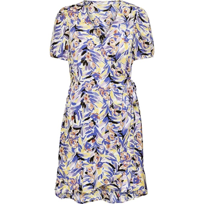 ONLY ONLALBERTA S/S WRAP DRESS WVN Dames Jurk - Maat M