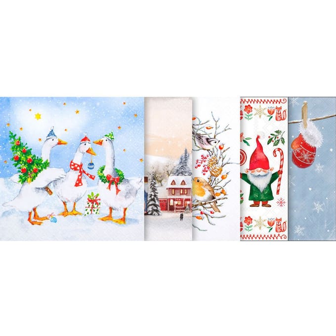 VBS Servetten set "Winter & Kerstmis"