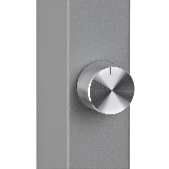 LED tafellamp MAULjaval, zilver, 120 cm, dimbaar, klemvoet