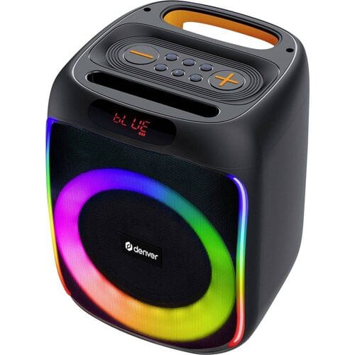Denver Bluetooth Speaker Party Box - Discolichten - Partybox - Incl. Afstandsbediening - Microfoon Aansluiting - BPS165
