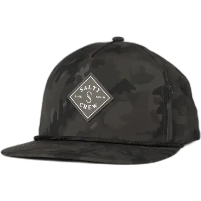 Salty Crew Long Range Snapback Cap camouflage