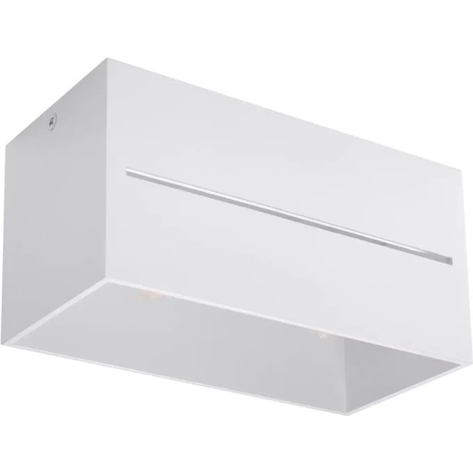 Sollux Lighting Plafondlamp Lobo - G9 - wit - aluminium - 10x20x10cm