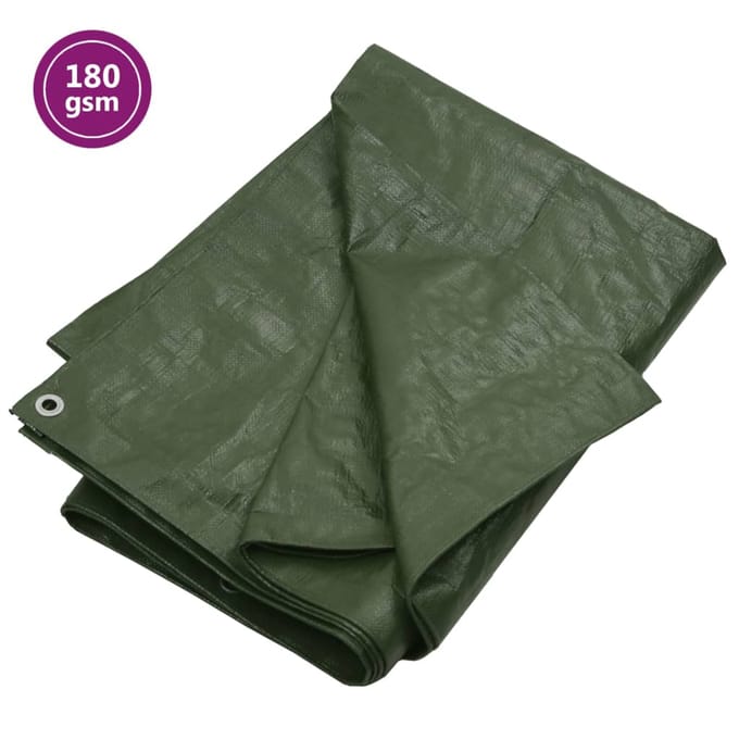 vidaXL - Dekzeil - 180 - g/m² - 2x3 - m - HDPE - groen