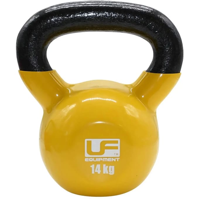 Urban Fitness Cast Iron Kettlebell Geel - 14kg
