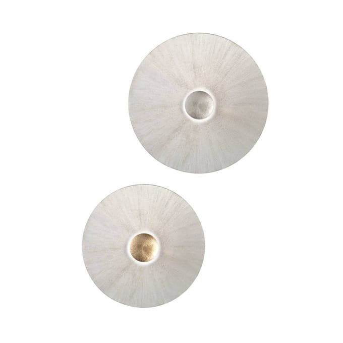 austrolux Wandlamp Moon Sun, Ø 54 cm, wit/goud