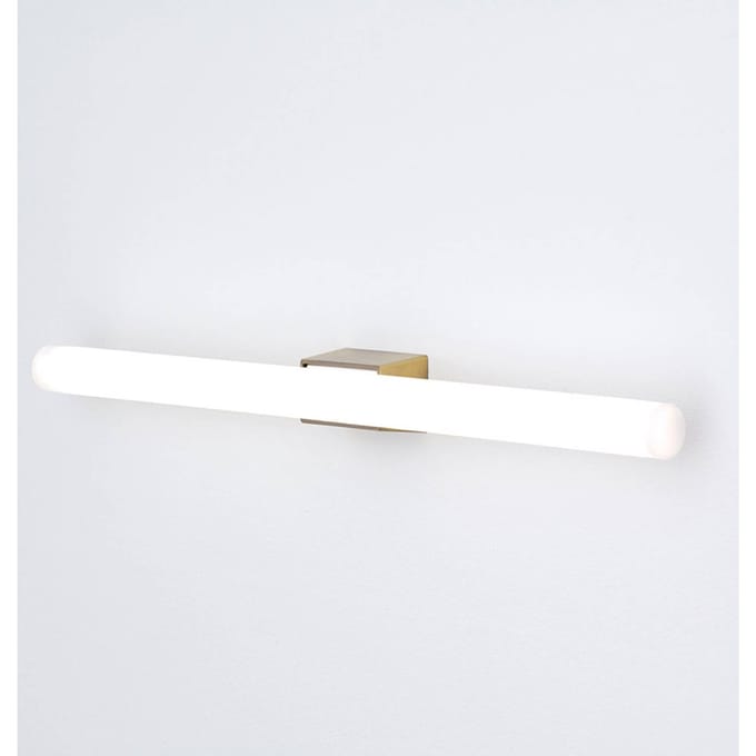 ORION LED spiegellamp Visagist, houder oudmessing