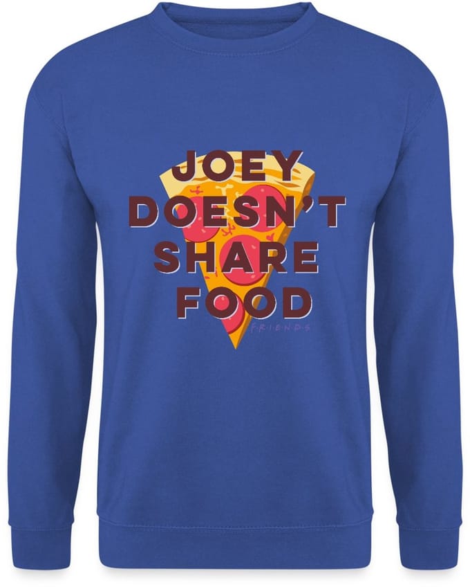 Friends Joey Deelt Geen Eten Sweater Heren