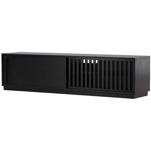 ebuy24 Lugo TV-meubel 2 deuren zwart.