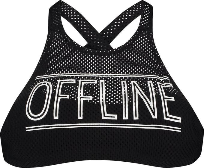 Hunkemöller Croptop Offline - Zwart/ Wit - Maat L