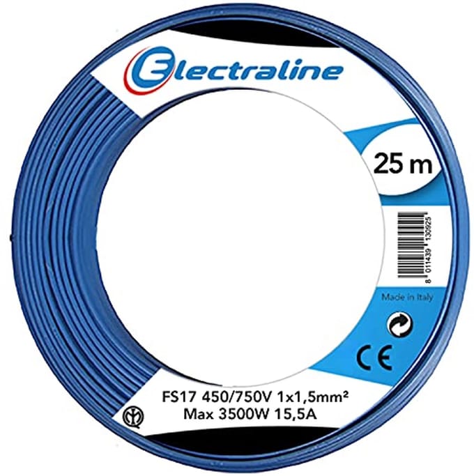 Aderkabel FS17 1x1,5 mm² Blauw 25 meter