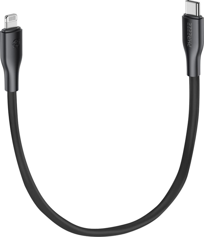 Laadsnoer geschikt voor iPhone - 30cm oplader met geschikt voor Lightning naar usb C kabel - Kort
