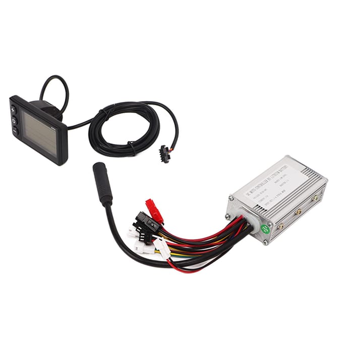 Kit de Conversion Vélo 36V 48V 250W Contrôleur 15A Panneau S866 avec Capteur d'Assistance au Pédalage Kit de Sélection Compatible Non. 2 black