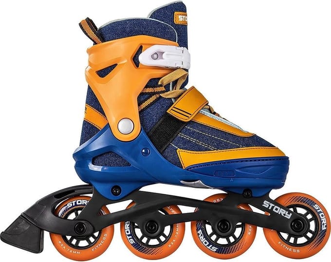Story Thunder Verstelbare Inline Skate Blue Orange
