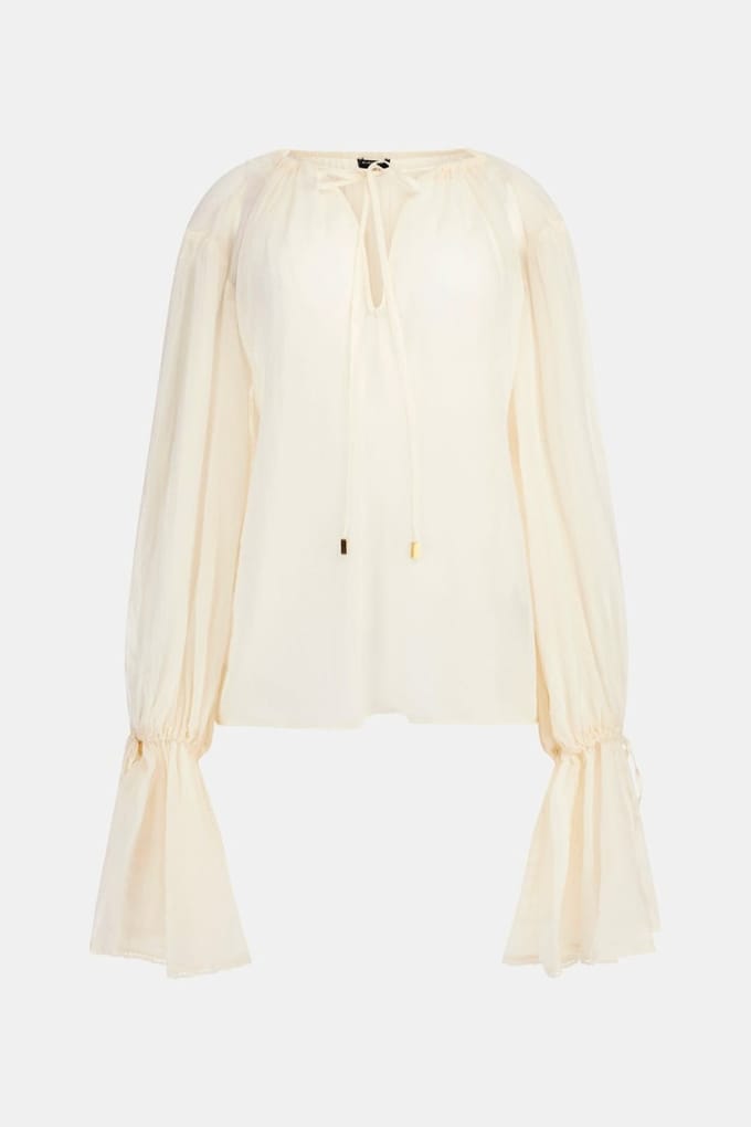 GUESS Marciano By  Elsa Ls Top Sandy Shore Taglia: 42 | Maglie a manica lunga Outlet | Donna | Marrone