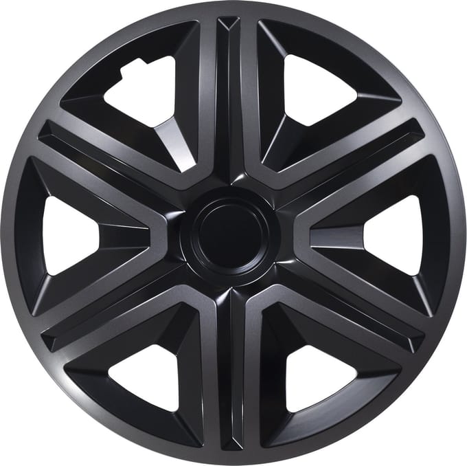 NRM ACTION - wieldoppen 15" - Set van 4 stuks - zwart / grafiet