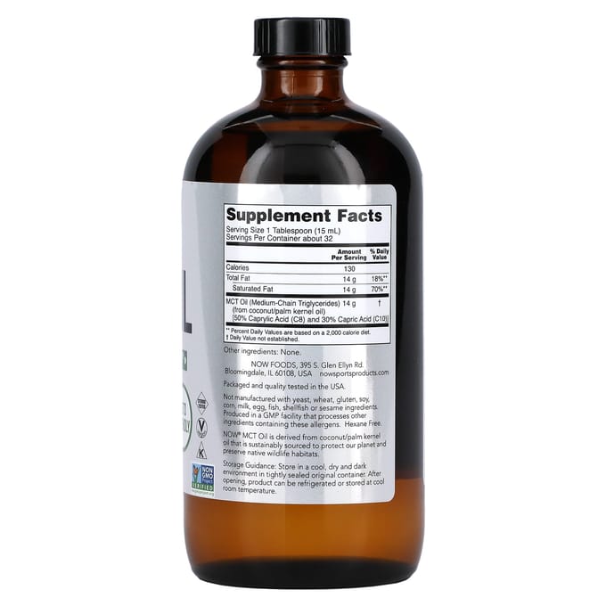 Now Foods - MCT OLIE, 473 ml.