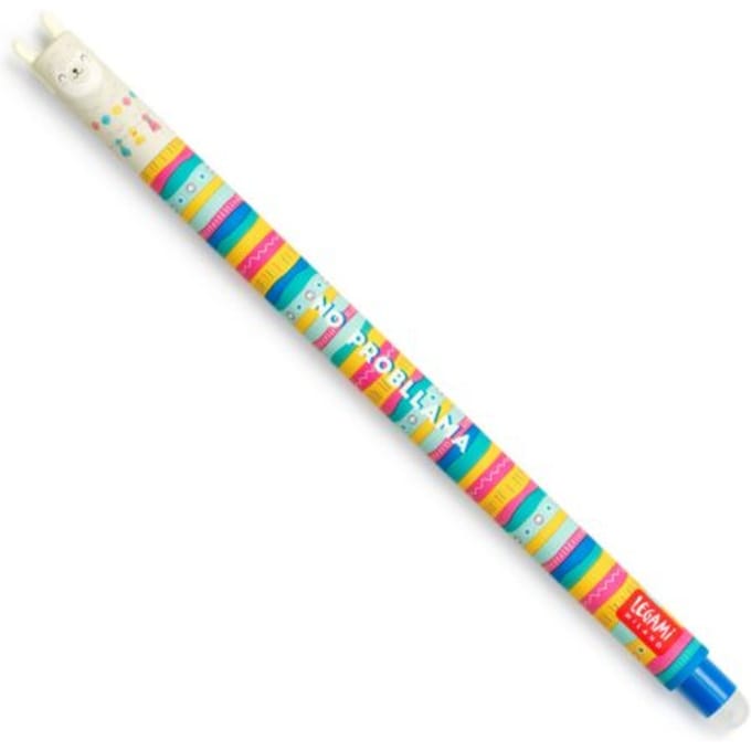 Legami Uitwisbare Pen - Lama - Inktkleur Blauw - Navulbaar - Back to School