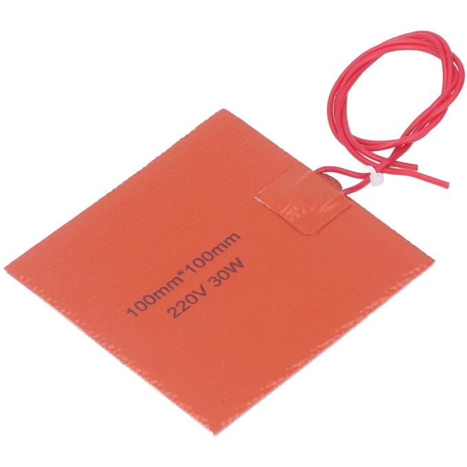 Flexibele Siliconen Verwarmer Kubus Verwarmingskussen Mat 200 Graden Celsius Maximum 220V 30W red