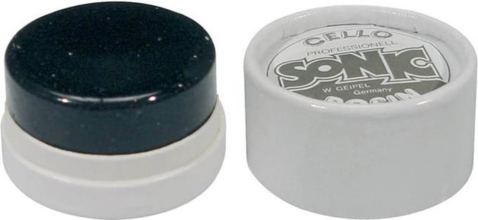 Geipel ROC-055 hars voor cello donker, rond, groot, in doosje