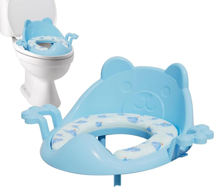 Toiletbril Kinderen - Potje Zadel - Zindelijkheidstraining - Met Handgrepen - Universeel Verstelbaar - Wit