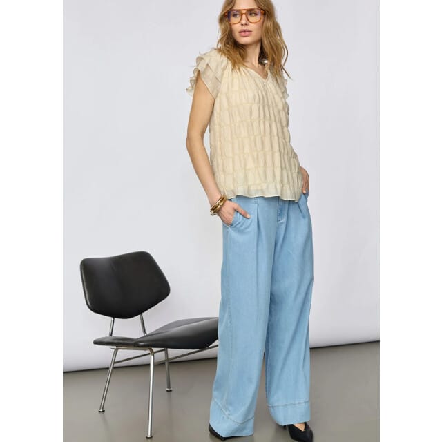 Co'Couture Tillycc pleat ll pant licht