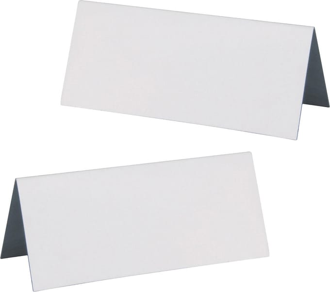 Santex naamkaartjes/plaatskaartjes - Bruiloft - mat wit - 20x stuks - 7 x 3 cm