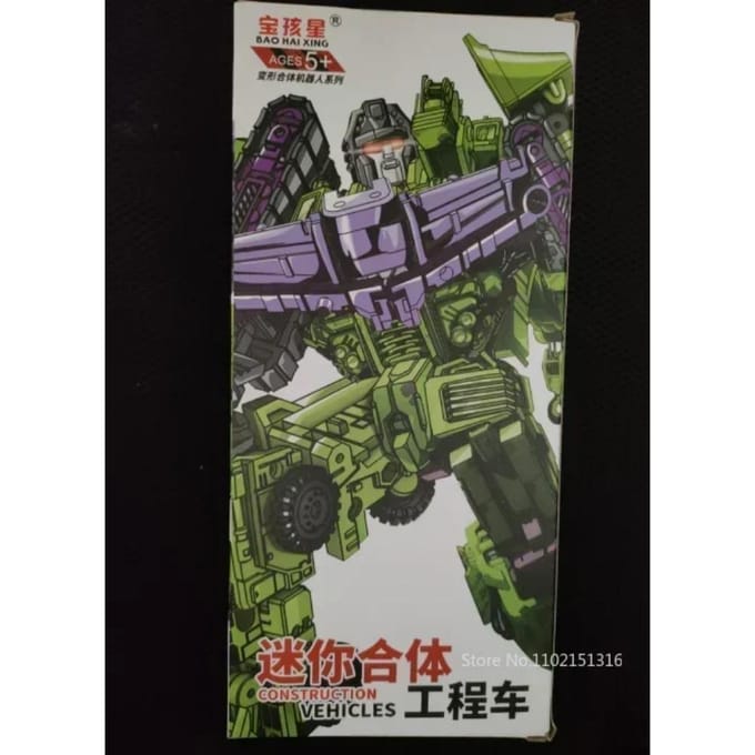 6-in-1 Transformatie 21CM Model MINI Devastator Actiefiguur Robot Plastic Speelgoed BESTE Cadeau Kind Kind Nieuw