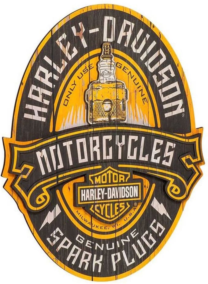 Harley-Davidson Spark Plug Pub Bord