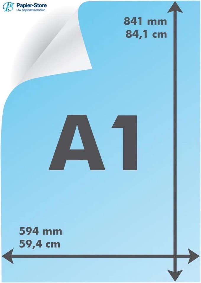 Plano Superior - A1 Papier - 841x594mm - Wit - 90 GM - 125 vel