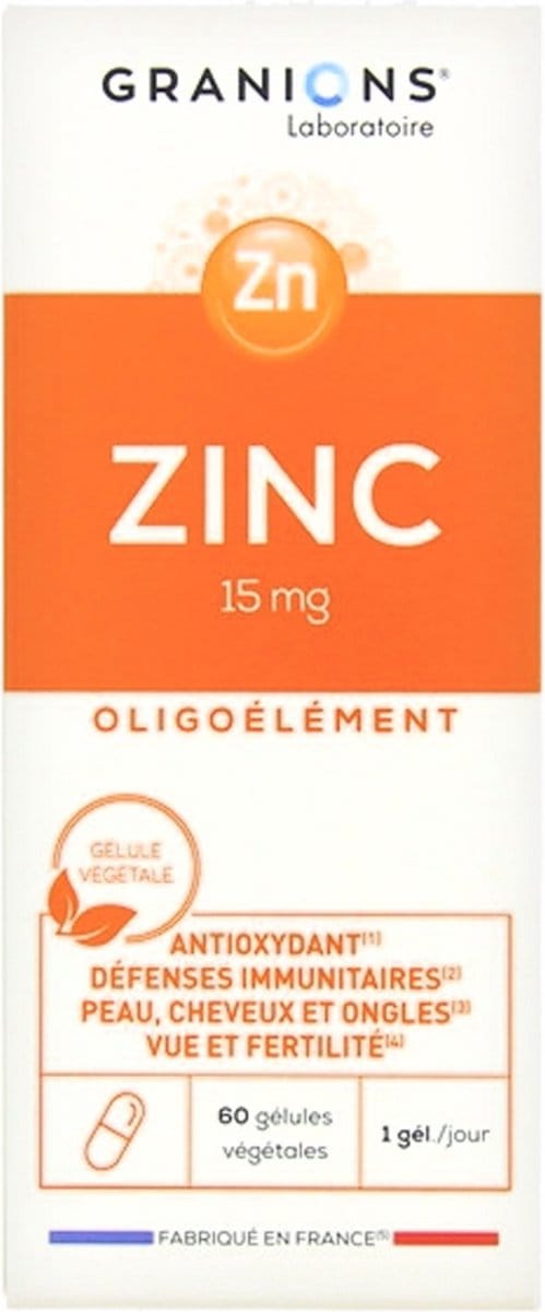 Granions Zink 15 mg 60 Capsules