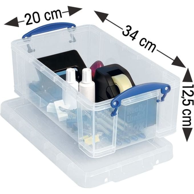 Opbergbox Really Useful 5 liter 340x200x125mm transparant wit