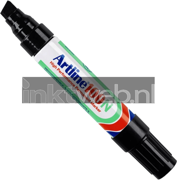 Artline Permanent marker Artline 100, beitelvormige punt 12-Pack zwart (Origineel)