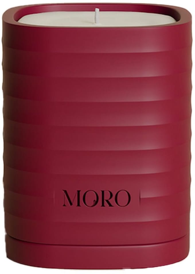 Moro home essentials kaars 220gr tonka bean & rose bold burgundy