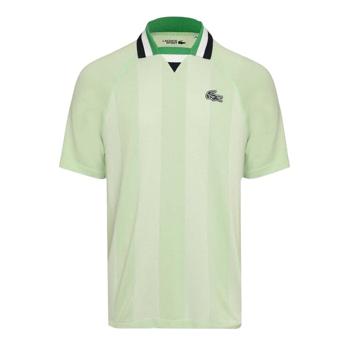 Lacoste Heren Logo Collared Raglan Poloshirt (Groen)