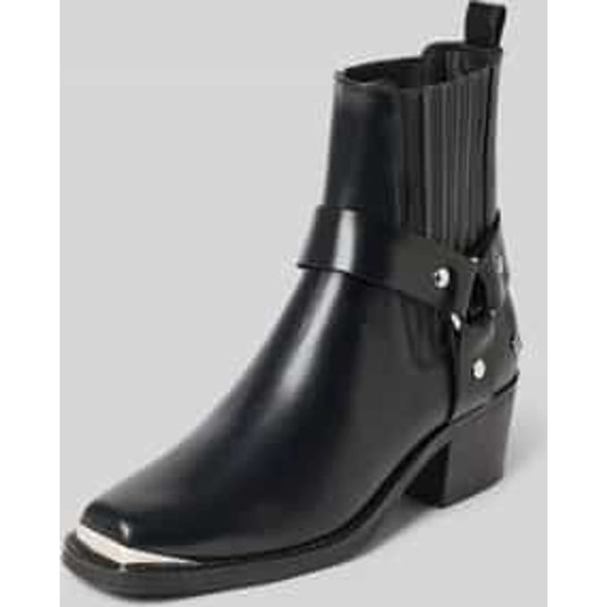 boots van runder nappa met metalen punt