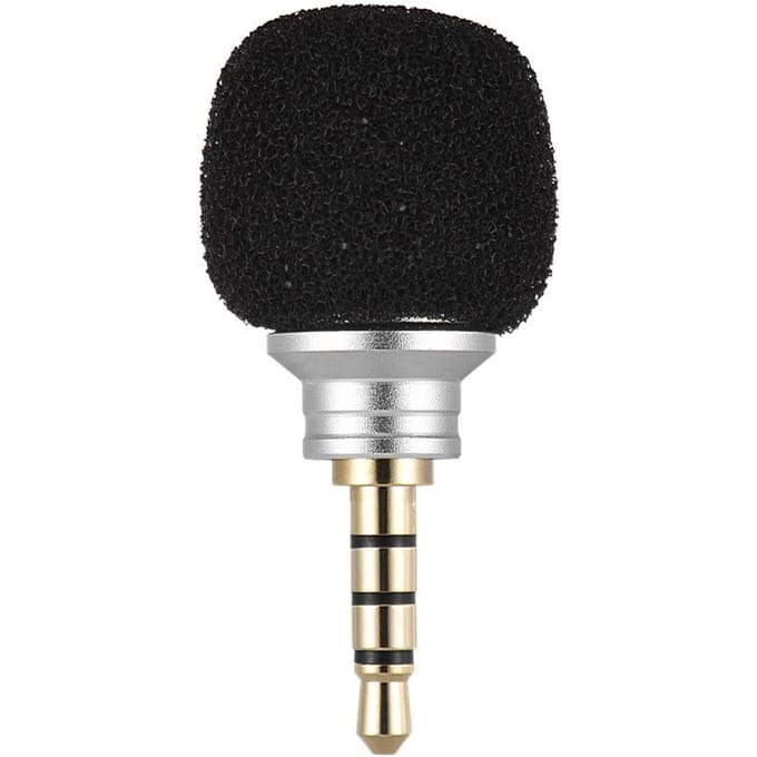 EY-610A Mobiele Telefoon Smartphone Draagbare Mini Omni-Directionele Microfoon Microfoon voor Recorder voor iPhone 5 6 Samsung Huawei zilver