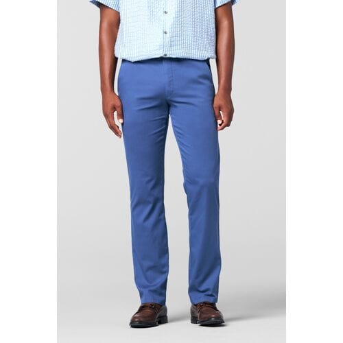 Meyer Broek Roma Fine Uni Color Ultralight Cotton Texture Two-Way Stretch Blauw / male